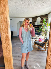Born for Bold Denim Mini Dress
