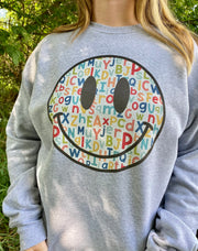 Alphabet Smiley Crewneck