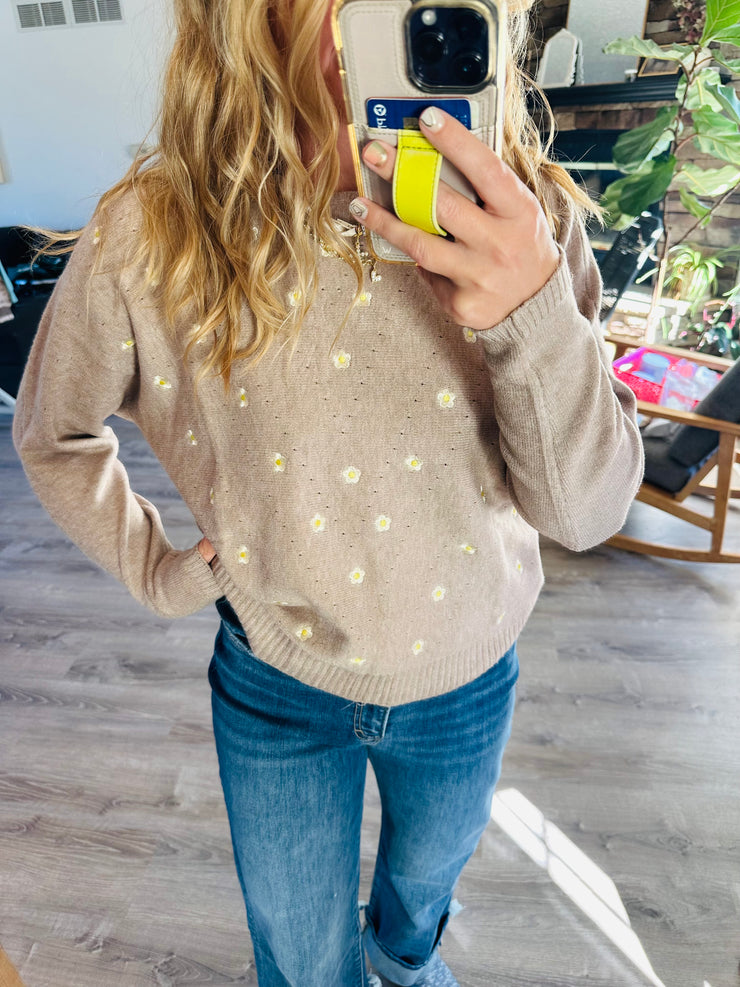 Too Cute Embroidered Sweater