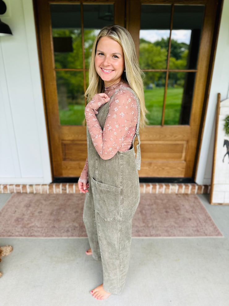 Rustic Retreat Corduroy Overalls