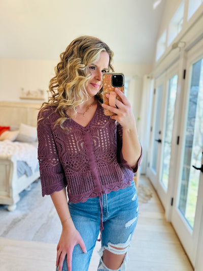 Cute By Nature Crochet Top
