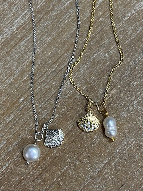 Sally Sells Seashells & Pearls Necklace