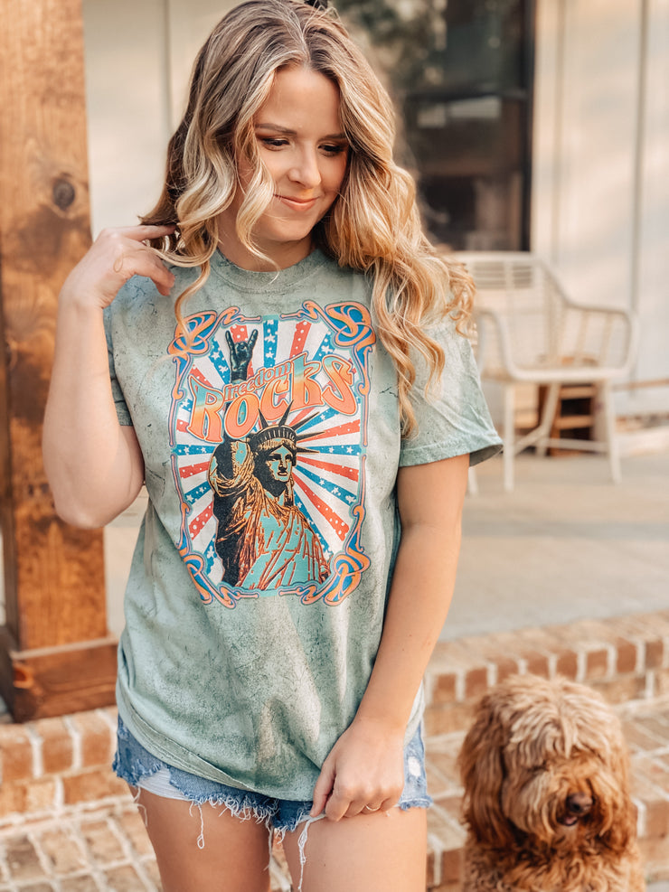 Freedom Rocks Comfort Colors Tee