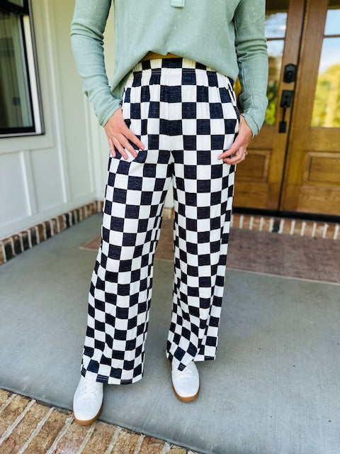 Got You Puzzled Checkered Pant