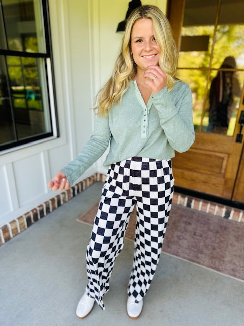 Got You Puzzled Checkered Pant