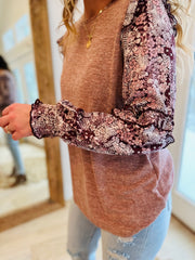 Here to Stay Floral Long Sleeve Top