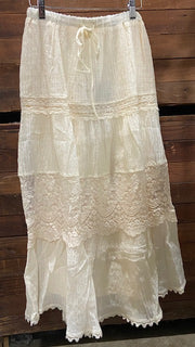 Tiered Success Lace Maxi Skirt