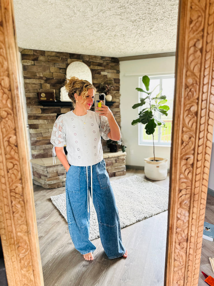 Elegant Summer Knit Top