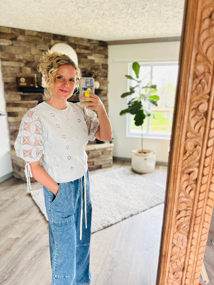 Elegant Summer Knit Top