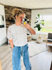 Elegant Summer Knit Top