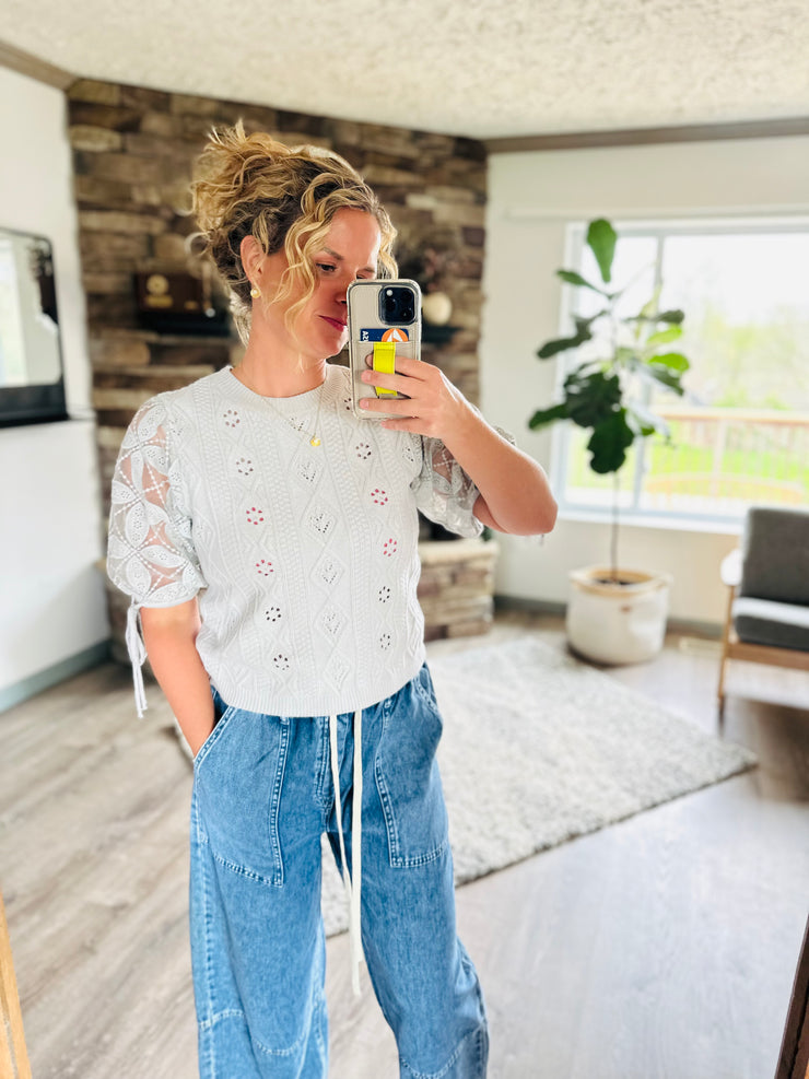 Elegant Summer Knit Top