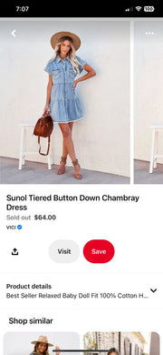Cool Commitment Denim Dress