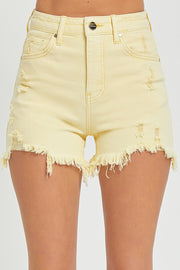 Always Sunny High Rise Distressed Shorts
