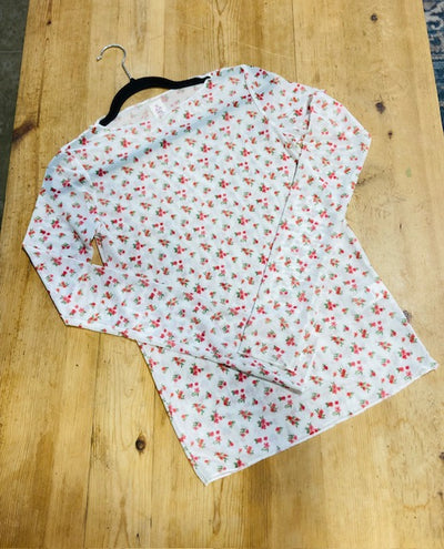 Floral Society Mesh Long Sleeve