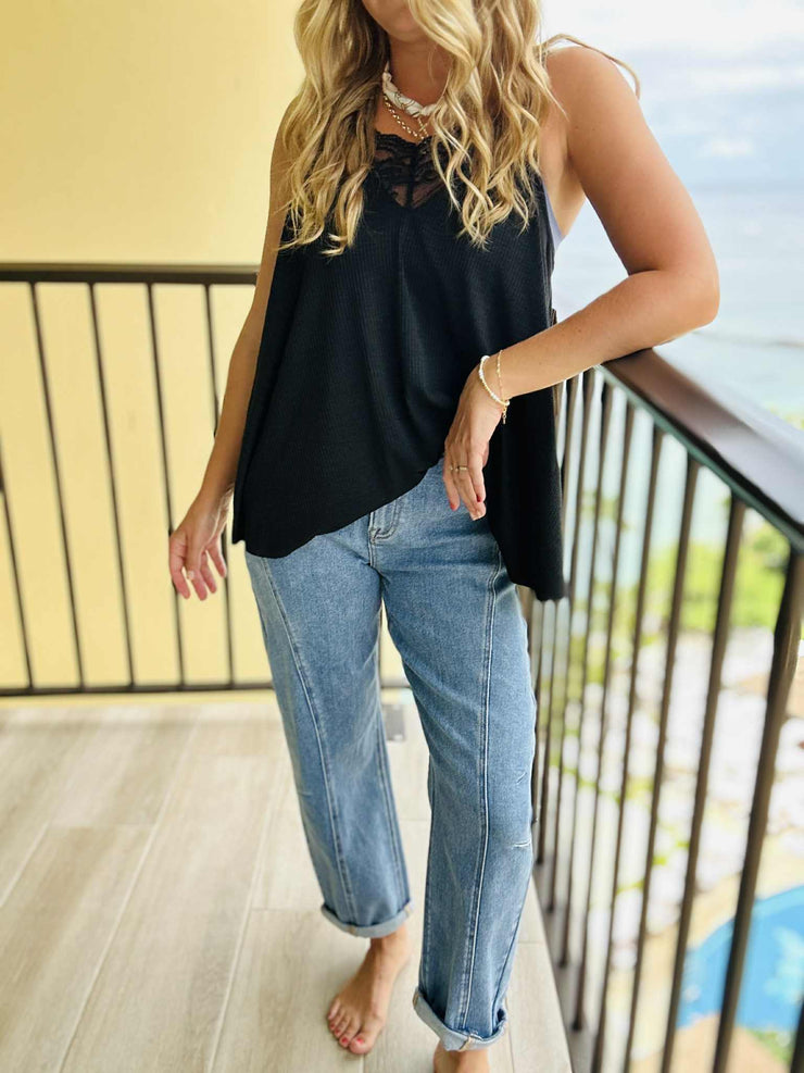 PGA21249 - Crop Barrel Jeans