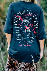 Peppermint Martini Mock Neck Tee