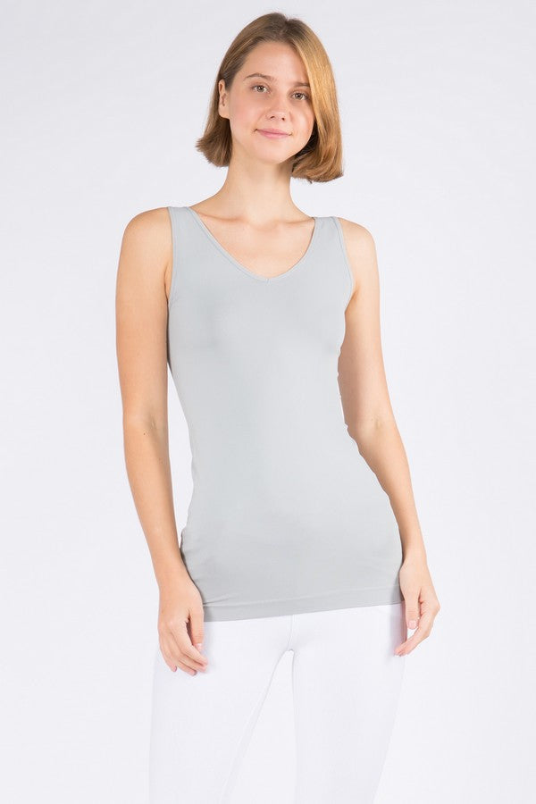 Reversible V or U Neckline Seamless Tank