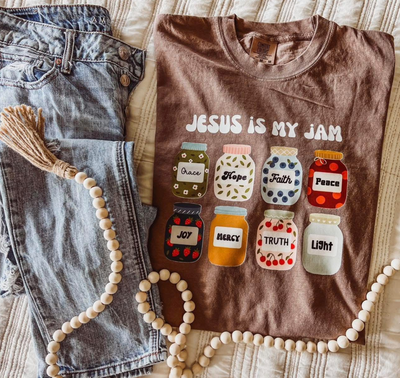 Jesus Is My Jam Faith Comfort Colors Graphic Tee