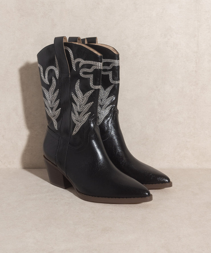 Sephira Embroidered Short Boots