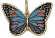 Multicolor Butterfly Charm