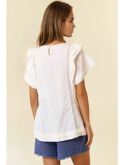 Chasing Daylight Ruffled Top