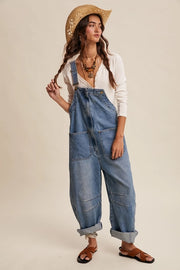 Lost on Purpose Wide Leg Overalls