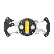 Solar Burst Keychain Light