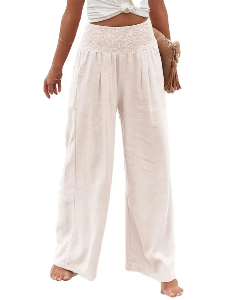 Breezy Hour Mid-Rise Linen Pants