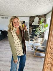 Daydream Days Floral Quilted Vest