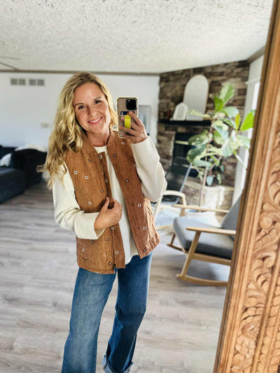 Truly Charming Corduroy Vest