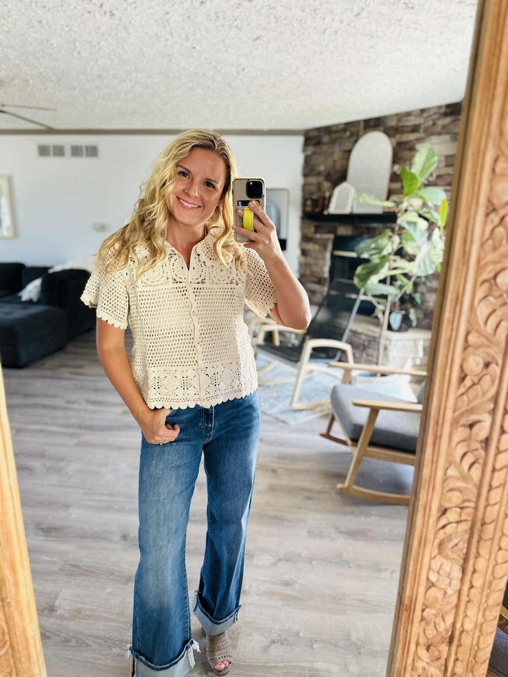 Always Poised Crochet Top