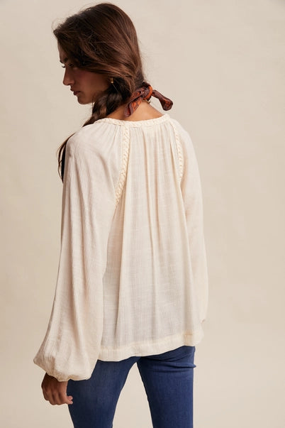 Forever This Way Peasant Blouse