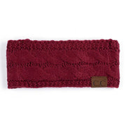 C.C Cable Knit Lined Headband