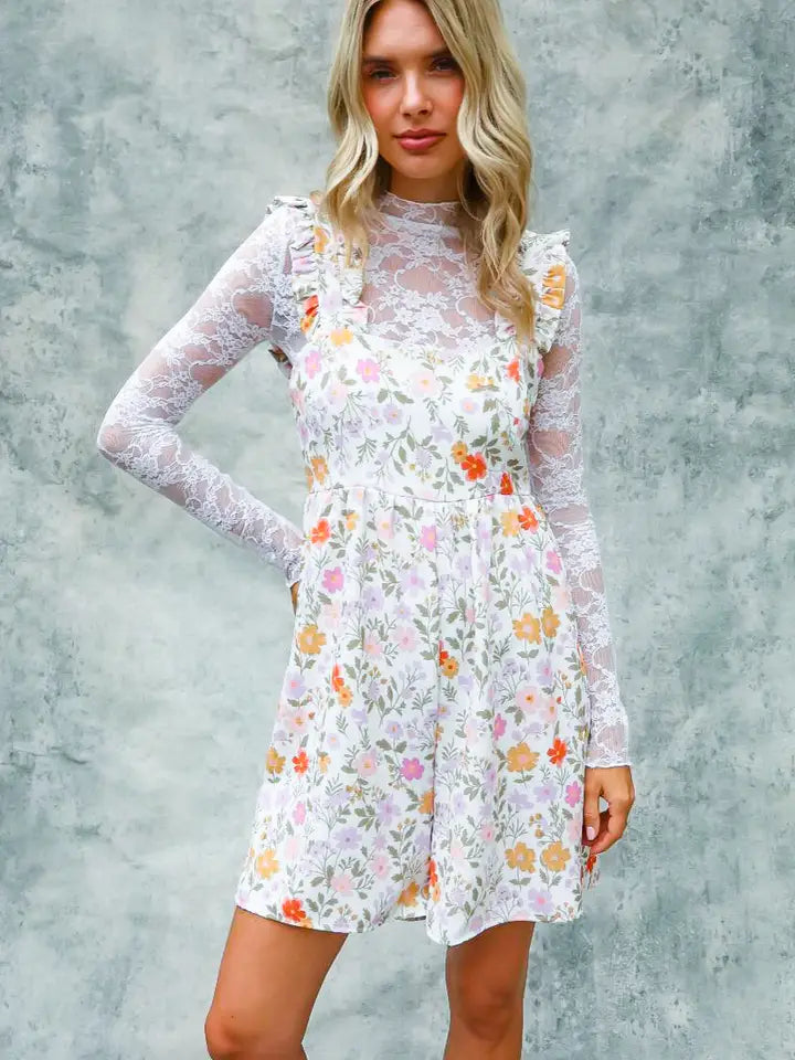 Blooming Lovely Floral Sleeveless Romper