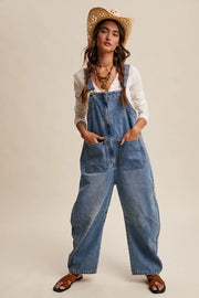 Lost on Purpose Wide Leg Overalls