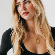 Camille Open Circle Statement Necklace