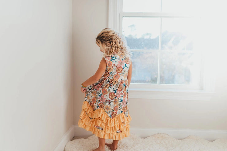 Girls Spring Sweetness Ruffle Dress