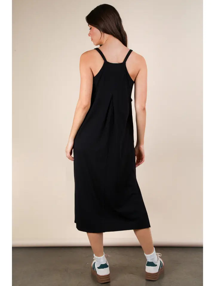 Calm & Cute Sleeveless Midi Dress