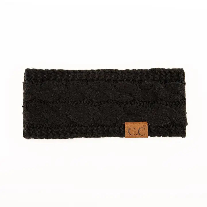 C.C Cable Knit Lined Headband