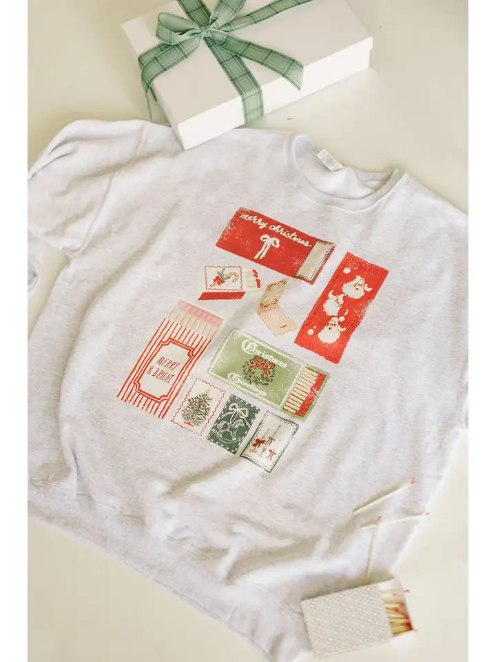 Merry and Bright Match Box Sweatshirt