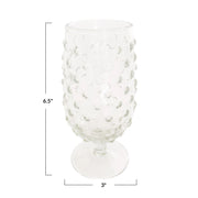 Hobnail Stemmed Drinking Glass