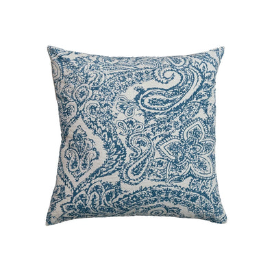 20" Printed Cotton & Linen Pillow