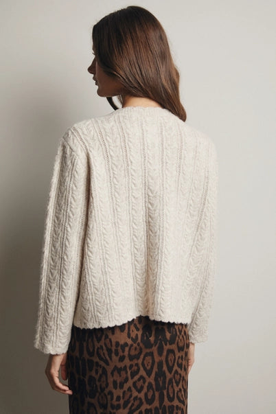 Easy Living Cable Knit Sweater