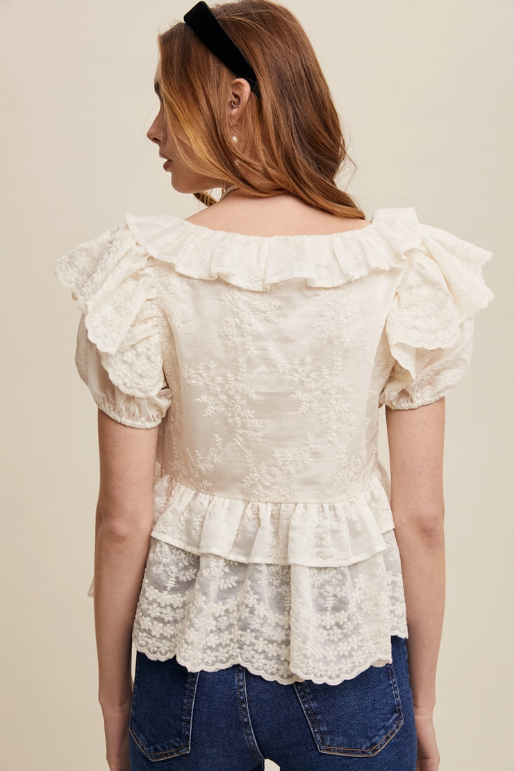 Fantasy Friday Embroidered Blouse