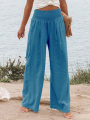 Breezy Hour Mid-Rise Linen Pants