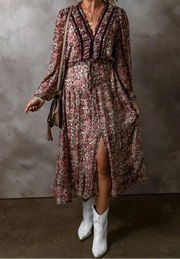 Blissful Dream Floral Midi Dress