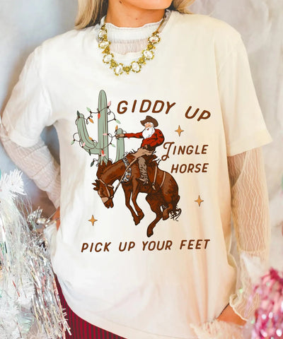 Giddy Up Jingle Horse Tee