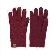 Woven Textured C.C Gloves