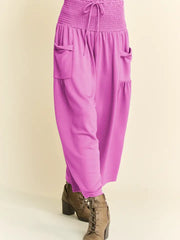 Here For It Smocked Pants Set