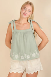 Made for Mornings Tie Top